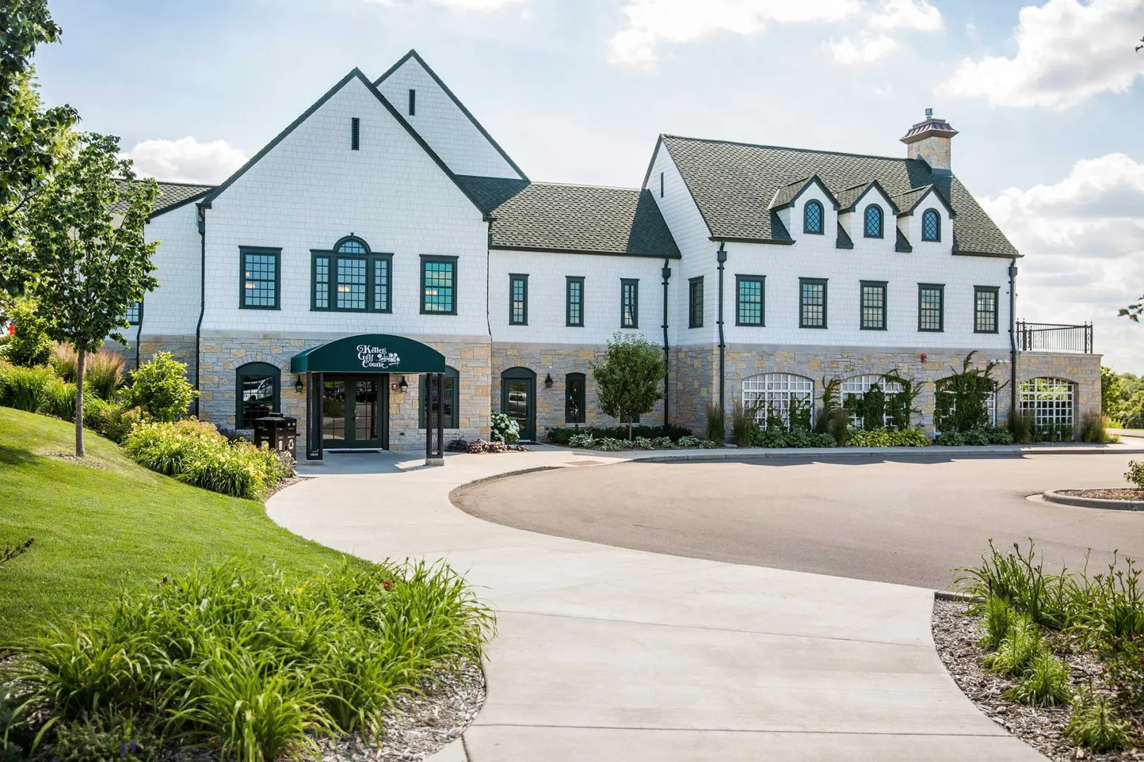 Exterior shot of Keller Clubhouse